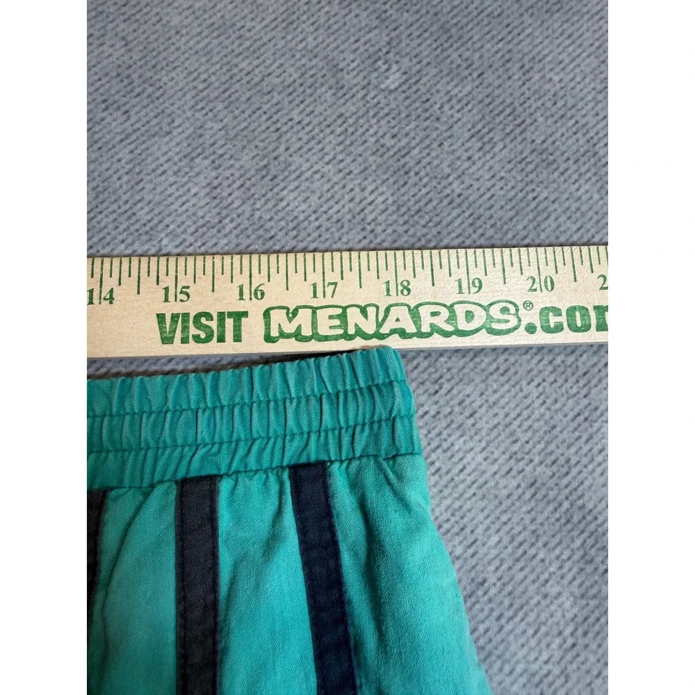 David Taylor Mens Teal Green Striped Swim Trunks Cotton Mesh Lined check photos